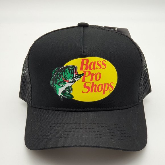 Bass Pro Shops Trucker Hat New black - Picture 1 of 4